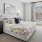 Bedroom with natural lighting and high ceilings
